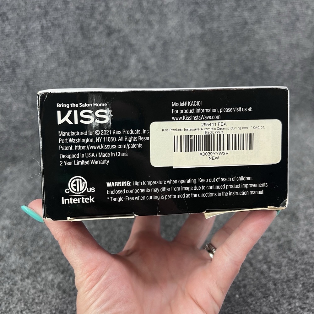 KISS Instawave Deluxe Automatic Curler Ceramic 1" Wand 2-Way Rotation New - Picture 6 of 6